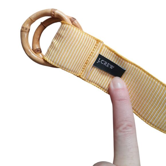 J. Crew Yellow Beige Ribbon Belt main image 4